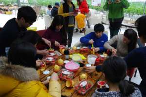 Visit to strawberry farm, making ice cream