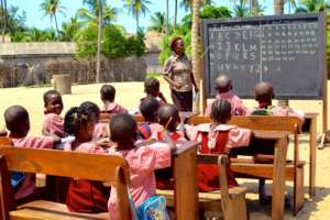 Lady Salami Teaching a Primary Class