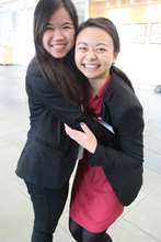 Two students at the end of the conference!