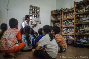 Storytelling class at the centre