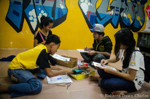 Art class at Tiny Toones