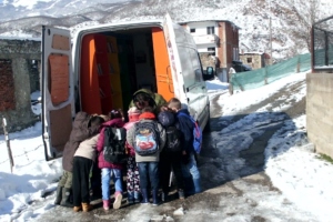 Snow in the village