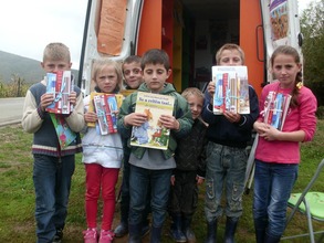 Some children with their School Sets