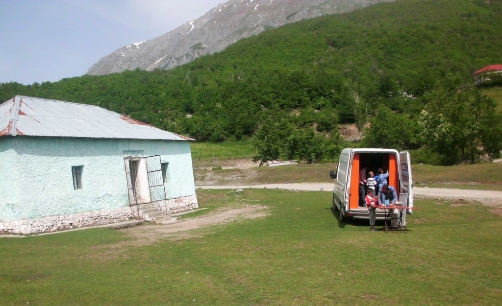 Library near the only mountain shop