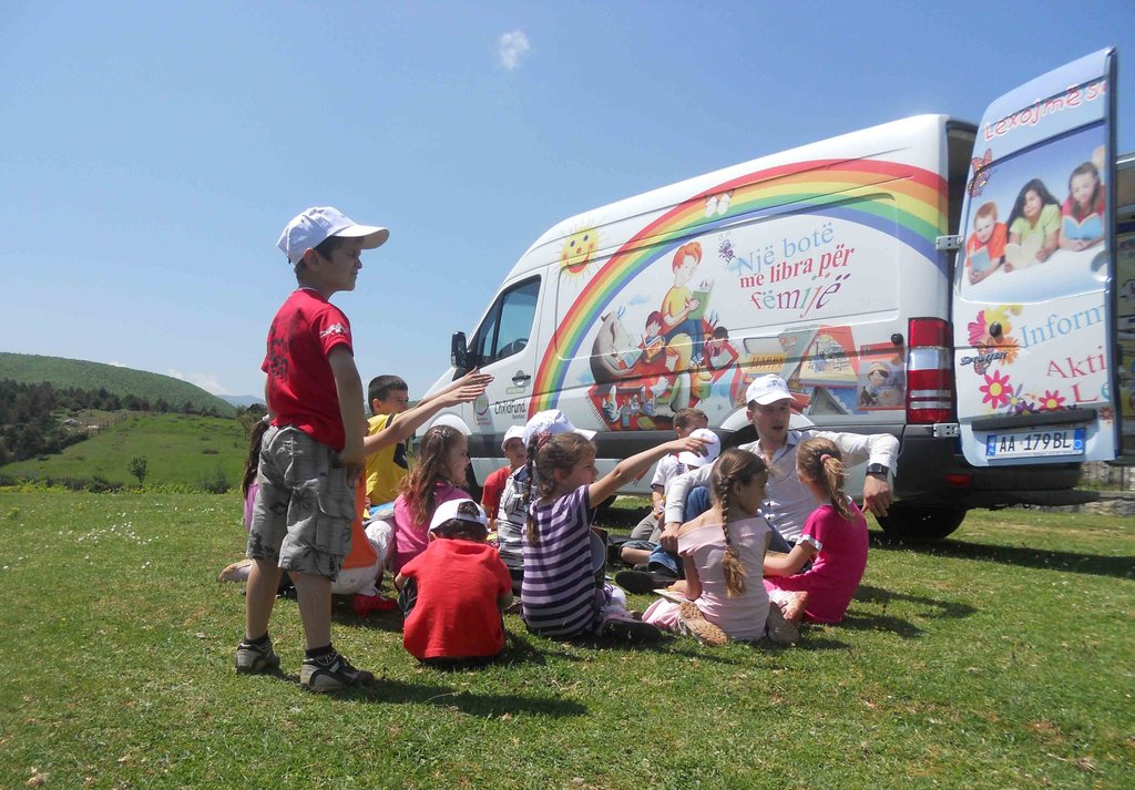 Monthly Mobile Library for Albanian Children