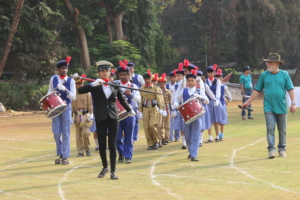 March-past to kick off the day