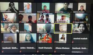 Volunteers from across India coming together