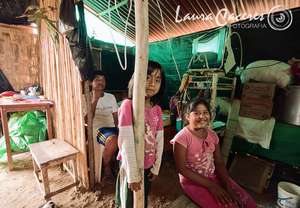 This is were one of the families used to live...