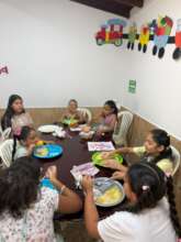 Children sharing a healthy, nutritious meal.