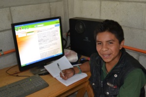 Marco in computer class