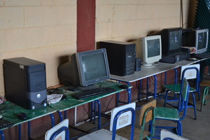 old computers at San Bartolome