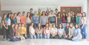 Team of teachers and monitors