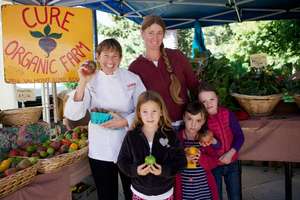 Chef Ann Cooper with local farmer Anne Cure