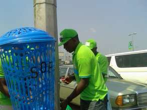 Free distribution of Waste Baskets and Bins