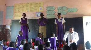 BC Namibia staff teaching life skills lessons