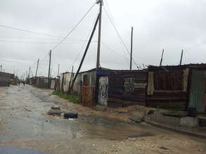 The community around one of the supported schools