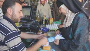 Um Shadi Bardan using WFP food vouchers