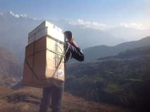 Carrying clothes, shoes and Solar Lamps