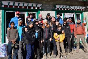 The trekkers and guides