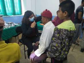 Eye exam at Rajbash