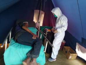 treatment in outside tent