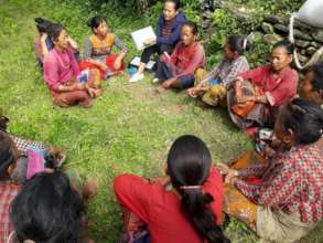 Mothers' group in village