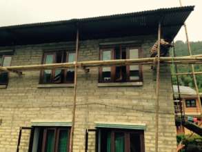 2nd floor being repaired and fortified