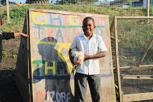 Thanda students built a chicken tractor