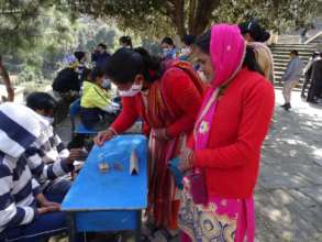 Parents at Science day celebration