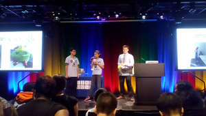 Students present to Googlers at a spring WOW!