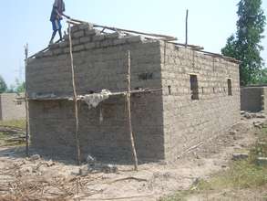 A house ready to be  roofed
