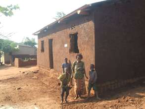 A house ready to put doors, windows and stucco it