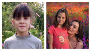 Vitalina before and after she came to a family