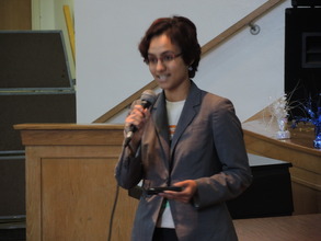 Hannah presenting
