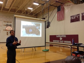 Sam presenting