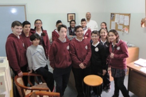 Palestinian students preparing for their exchange