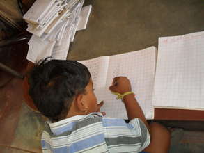Child doing maths