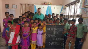 Clothes donation for children in need at seruds