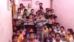 blankets distribution to orphan children