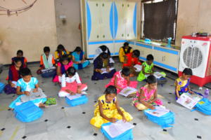 children are studying in seruds orphanage kurnool