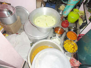 kitchen food preparing in orphan home