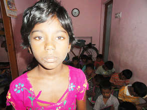 orphan girl child watiing for sponsorship