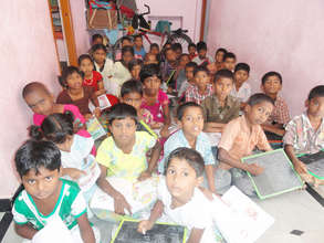 street orphan children in ashramam at tution