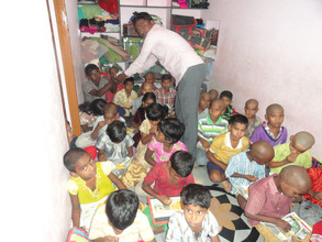 snacks distribution to orphans at tuitions