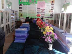 Dazhai Elementary School library, Pingliang, Gansu