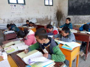 Children studying