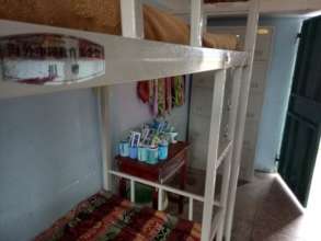 new storage cabinets in the corner