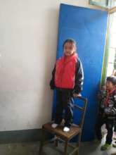 a student wearing her new school uniform