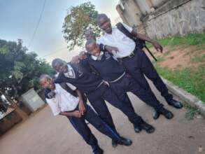 First time in their new school uniforms