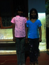 Sivani (on the right) with her sister years ago